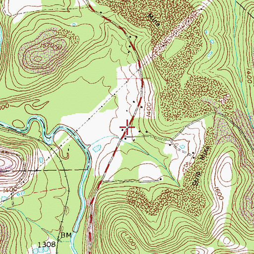 Topographic Map of Herd School (historical), PA