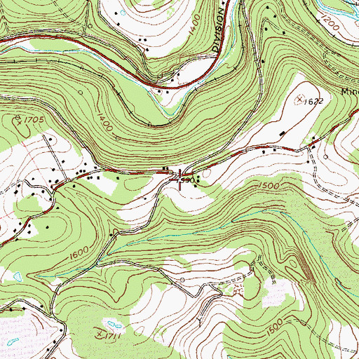 Topographic Map of Summit Ridge School (historical), PA