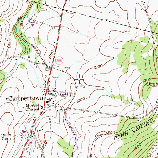Topographic Map of Barbara Mines, PA