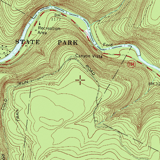 Topographic Map of Labyrinth, PA