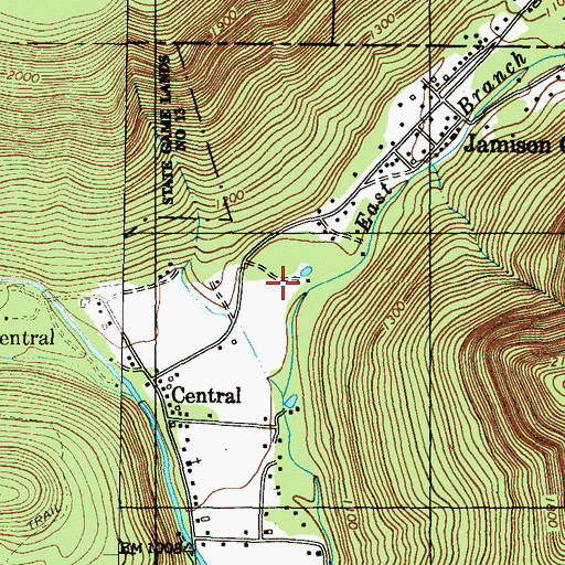 Topographic Map of Fishing Creek Gorge, PA