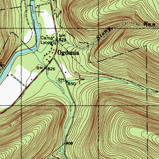Topographic Map of Kettle Creek Gorge, PA