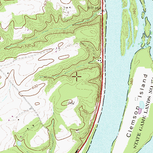 Topographic Map of Girtys Notch, PA