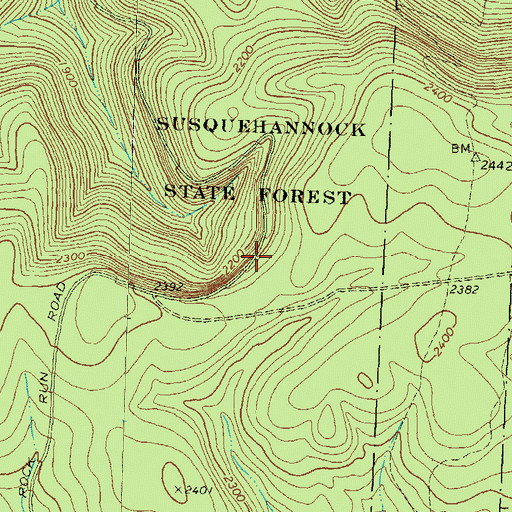 Topographic Map of Rock Run Vista, PA