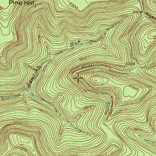 Topographic Map of Jamison Run Vista, PA