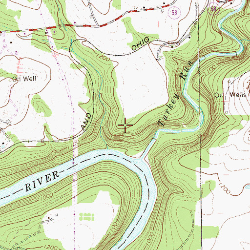 Topographic Map of Alum Rock, PA