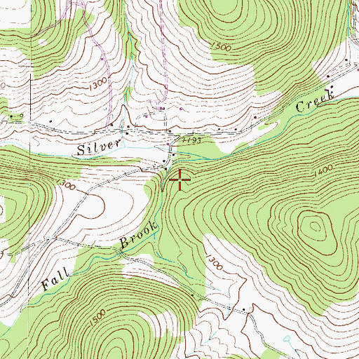 Topographic Map of Salt Springs, PA