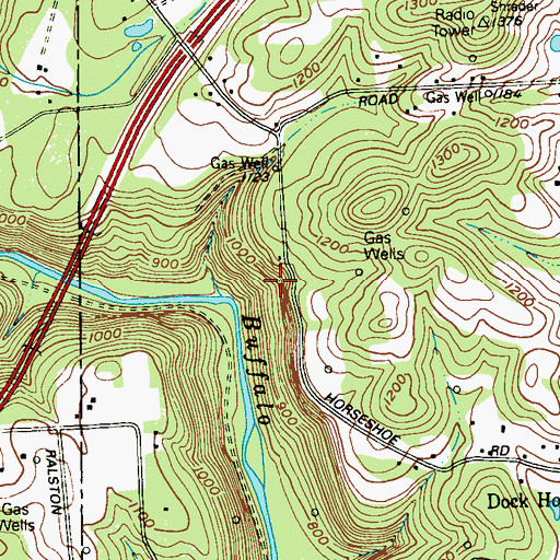 Topographic Map of Harbison, PA