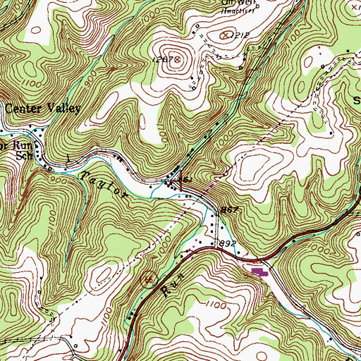 Topographic Map of Neale, PA