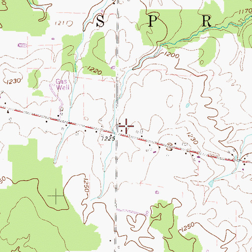 Topographic Map of Spring, PA