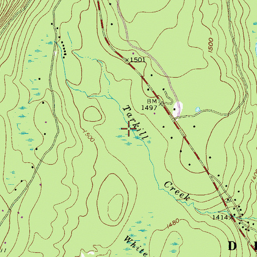 Topographic Map of Tarkill Demonstration Area, PA