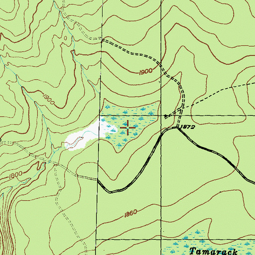 Topographic Map of Algerine Swamp Natural Area, PA