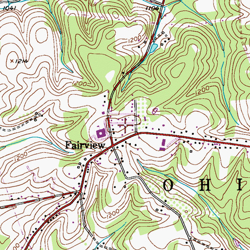 Topographic Map of Esther (historical), PA