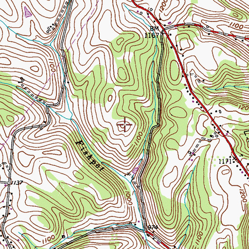 Topographic Map of Spring Hill, PA