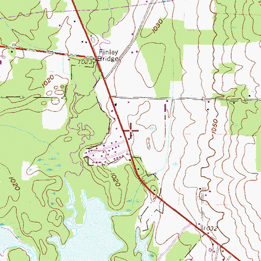 Topographic Map of Waring, PA