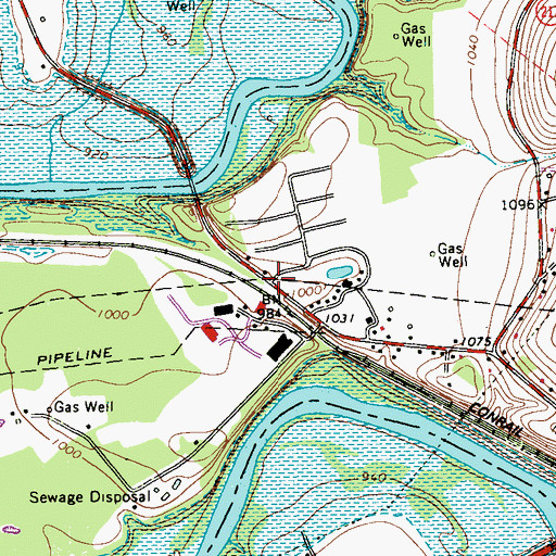 Topographic Map of Snyder, PA