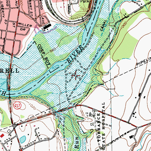 Topographic Map of Cokeville (historical), PA