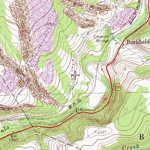 Topographic Map of Vogel Mine, PA