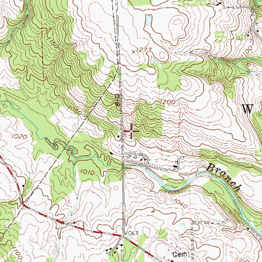Topographic Map of Lyle, PA