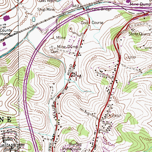 Topographic Map of Enterprise, PA