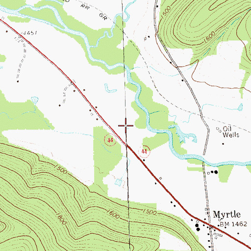 Topographic Map of Little Genesee Creek, PA