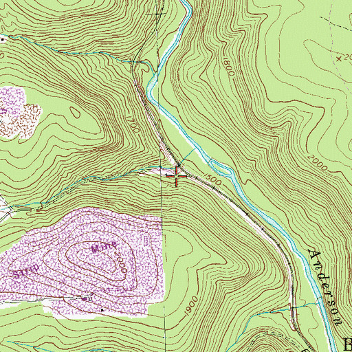 Topographic Map of Glendale (historical), PA