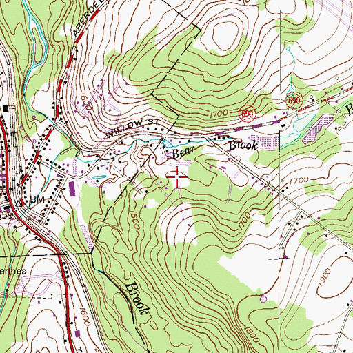 Topographic Map of Dawn Acres, PA