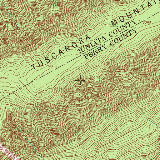 Topographic Map of Tuscarora Wild Area, PA
