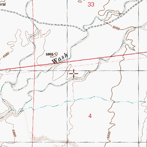Topographic Map of Surprise Valley, AZ