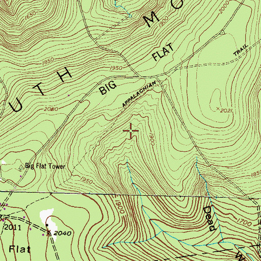Topographic Map of Hairy Spring, PA