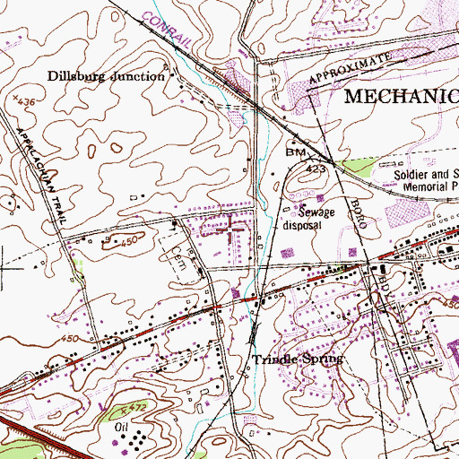 Topographic Map of Valley Stream Estates, PA