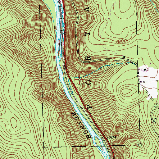 Topographic Map of Memorial Spring, PA