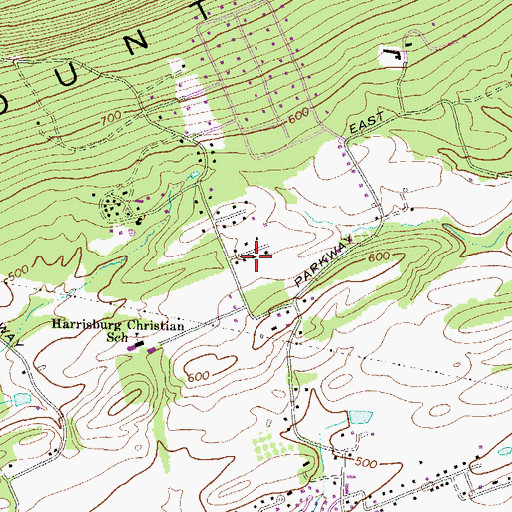 Topographic Map of Sangree, PA