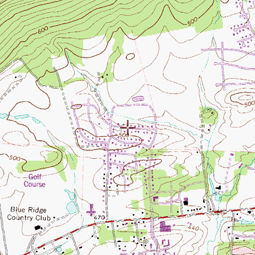 Topographic Map of Forest Hills, PA
