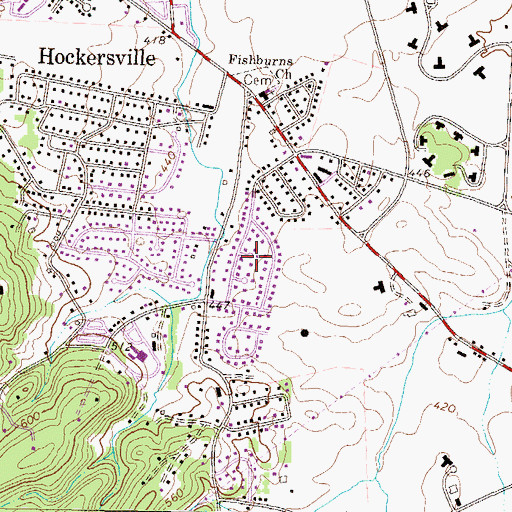 Topographic Map of Stafford Heights, PA