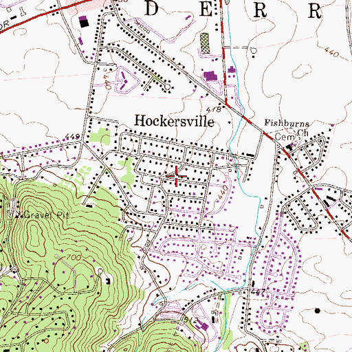 Topographic Map of Glenn Acres, PA