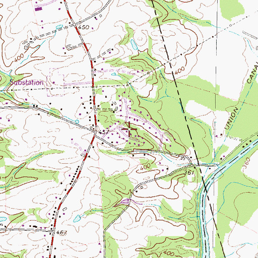 Topographic Map of Englewood, PA