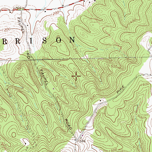 Topographic Map of Glade Pike Vista, PA