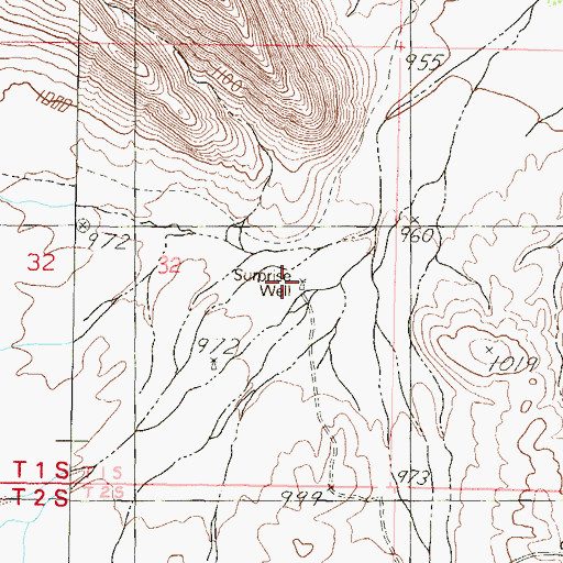 Topographic Map of Surprise Well, AZ