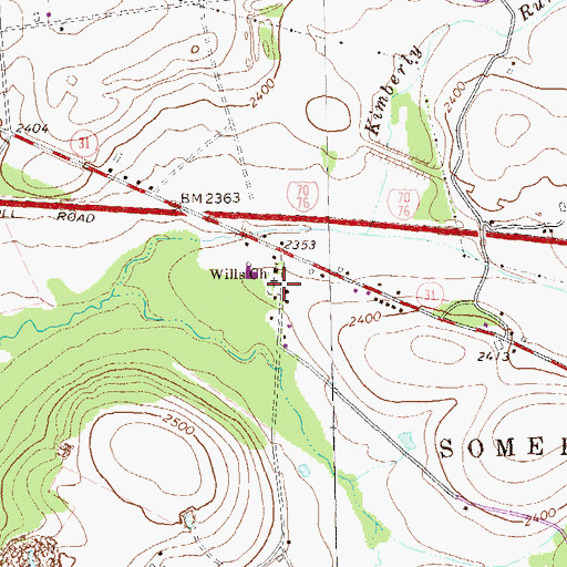 Topographic Map of Fairview, PA