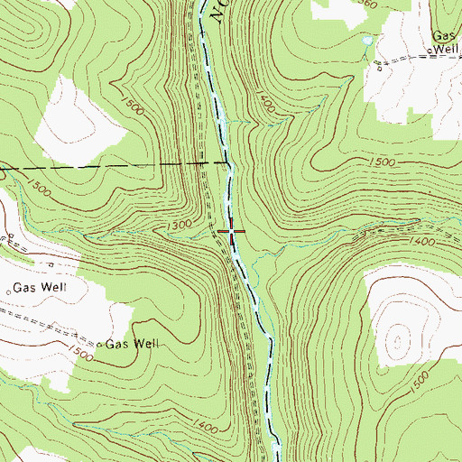 Topographic Map of Yeomans Run, PA
