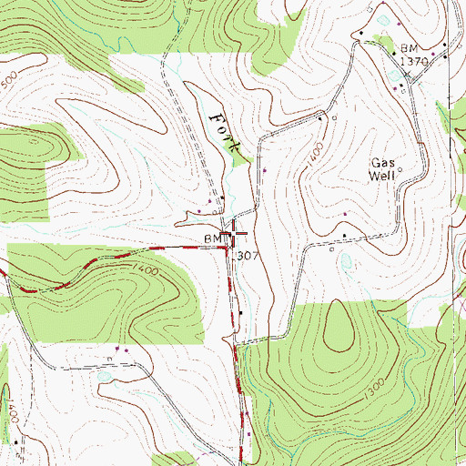 Topographic Map of Frostburg, PA