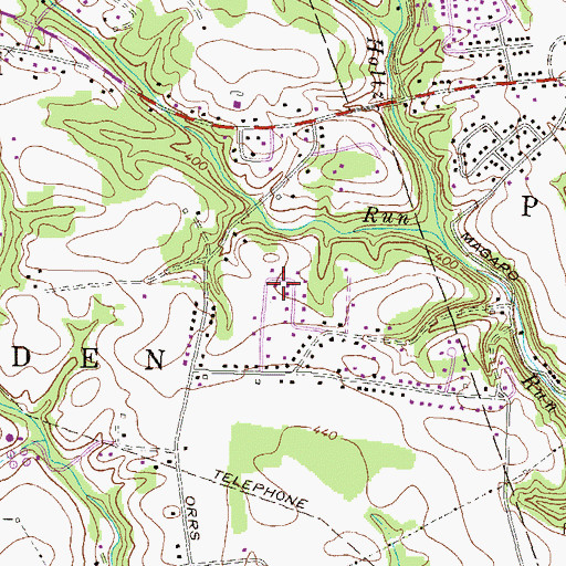 Topographic Map of Mount View, PA