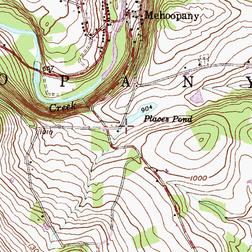Topographic Map of Maynard Hill, PA