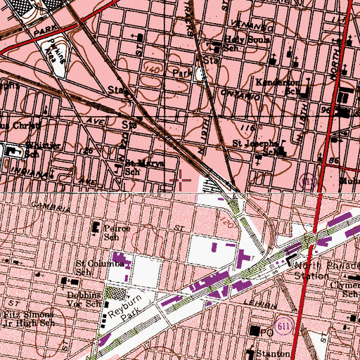 Topographic Map of Gunners Run (historical), PA