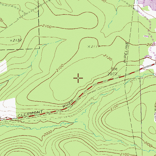 Topographic Map of Bishops Summit, PA