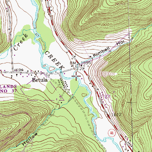 Topographic Map of Lost Run, PA