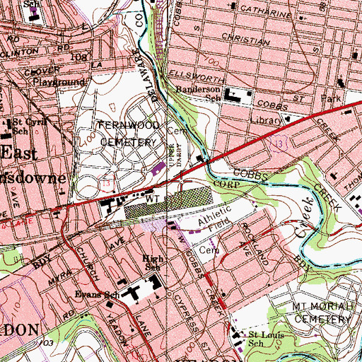 Topographic Map of Millbank Mills, PA
