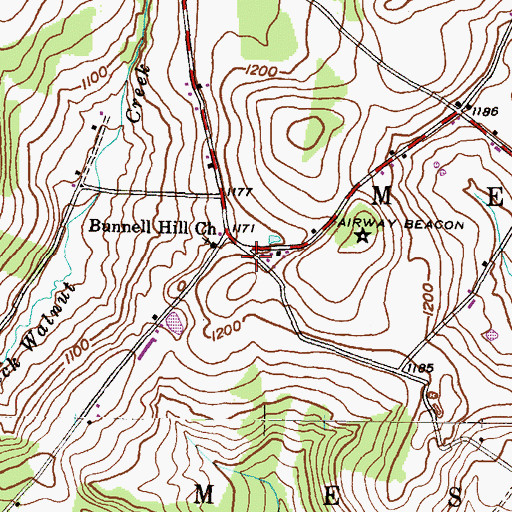 Topographic Map of Scranton Corners, PA