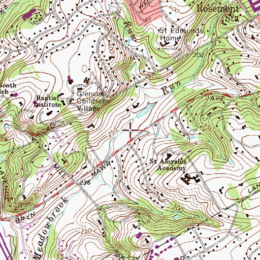 Topographic Map of Doom Run, PA